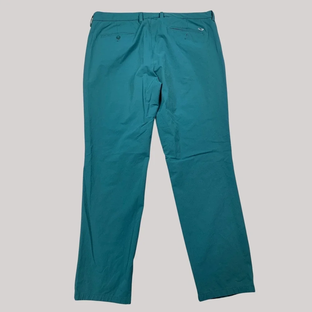 Vineyard Vines Performance Golf Pant Mens 40x31 Teal 4-Way Stretch Wicking